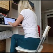 silent, quiet farts at the desk erotictanya, erotictanyalj