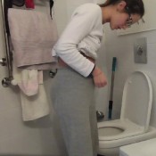 toilet fetish real stomachache complete hd queen lusy