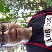 nerdy faery outdoor g- string shit on my hike