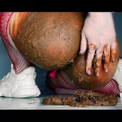 pooping fishnet sneakers 2 in 1 dirtybetty