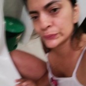 the first discharge of the poo day. scarlethot