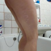 lola cleans her ass with milk sweetytina