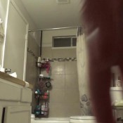 00085-1 pregnant girl pee poop red lingerie