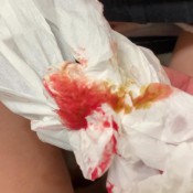 period blood and poop into public toilet marinayam19