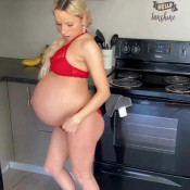 4k - pregnant burping fetish taboo girl