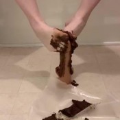 Foot Poop Smear And Dildo Foot Job Jessiekaybaby