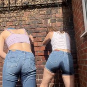 Cute Bean Ting Caught Outdoor Wetting Cute_bean_ting