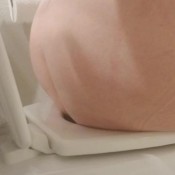Emmalinekisses Toilet Plops Ass Close Up With Wiping