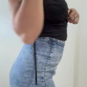 Camila_farts Denim Skirt Farts