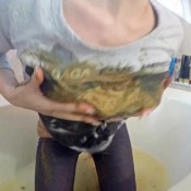 Pooalexa Messy Enema Bath