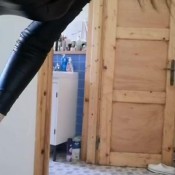 Israelimistress Sexy Mistress In Catsuit And Her Hot Chocolate For Dirty Pig Jardena