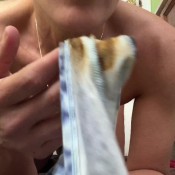 Bootygirl229 Full Toilet Routine With Dirty Panties