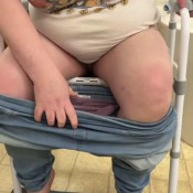 Goddessleanne69 Testing Out My Bedside Commode I Just Had To Pee