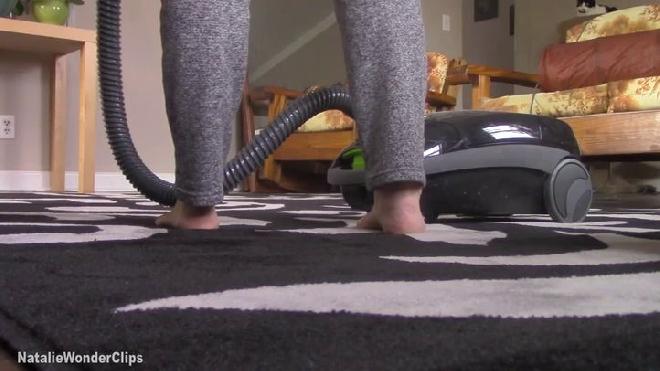 barefoot vacuuming natalie wonder